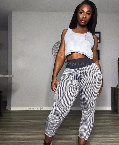 Say Hello To Anowa Adjah! The First 200 lbs Curvy Fitness Model-GymDeity