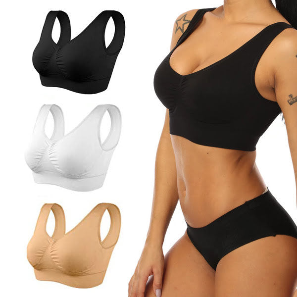 Basic Comfortable Sports Bra Pack - Set Of 3