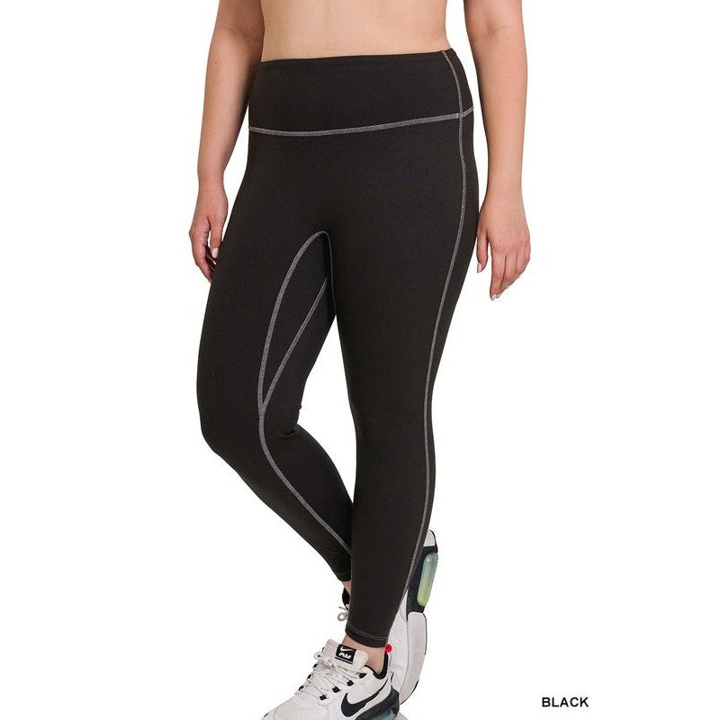 PLUS SIZE V BACK LEGGINGS
