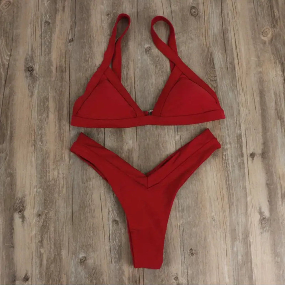 BRAZILIAN CHEEKY BIKINI TWO-PIECE SWIMSUIT