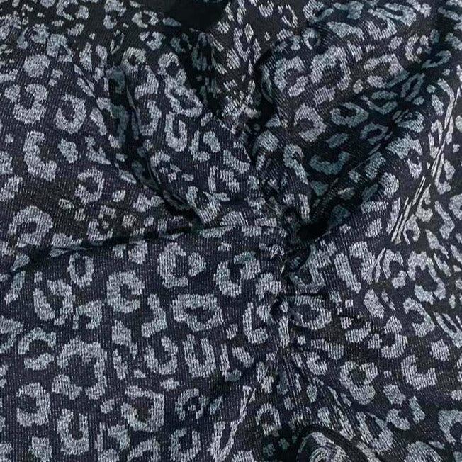 BLACK LEOPARD V-BACK SHORTS