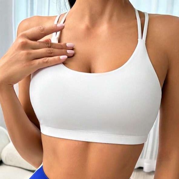 Criss Cross Cascade Sports Bra