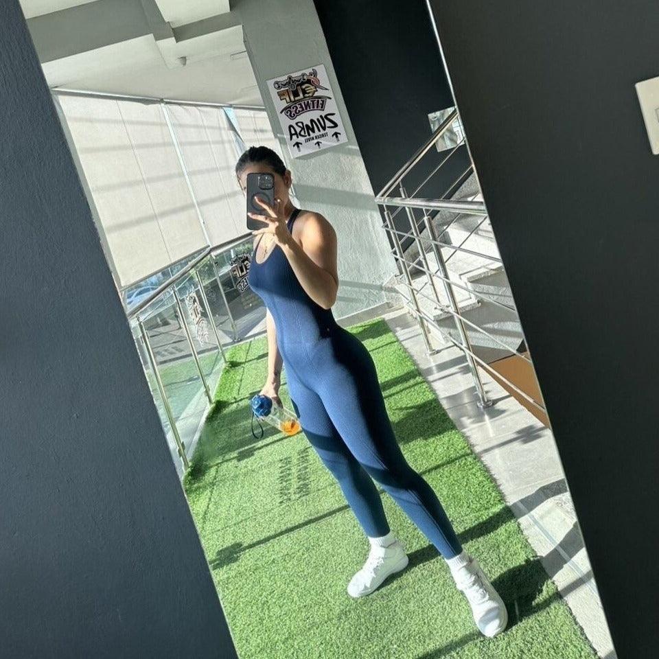 CRISS CROSS BACK WORKOUT JUMPSUITS