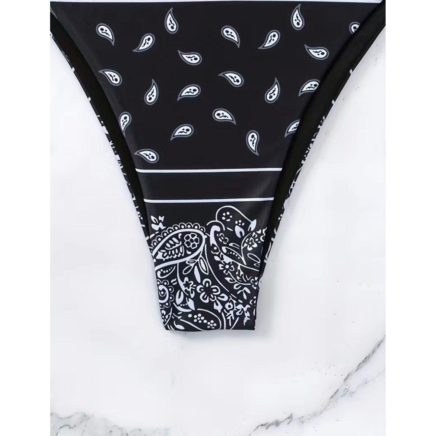 OCEAN BLVD BIKINI TWO PIECE SET - Paisley Print