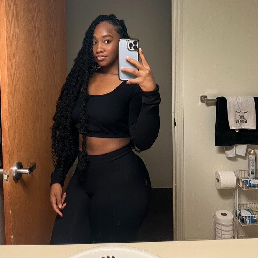 SEAMLESS RIBBED LEGGINGS SET - Activewear Sale!