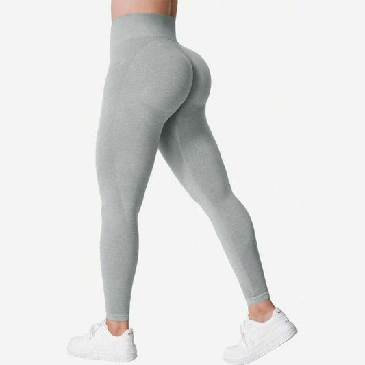 SEAMLESS SCRUNCH LEGGINGS 2.0 - Lt Grey