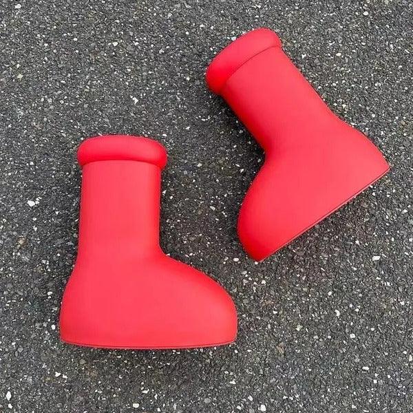 The Viral Big Red Boots