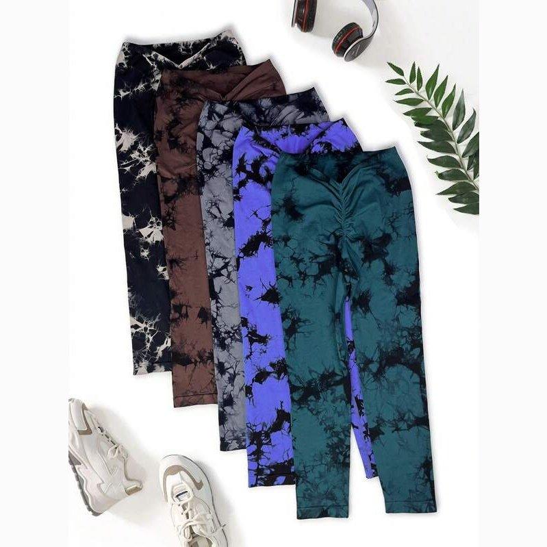 V-BACK MARABLE SCRUNCH LEGGINGS