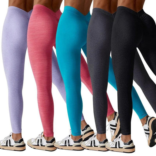 V-BACK SEAMLESS LEGGINGS - 5 Colorways