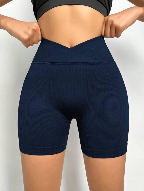 V-WAIST BIKER SHORTS