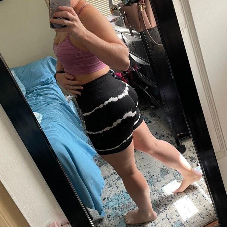 Viral Tie Dye Butt Lifting Shorts