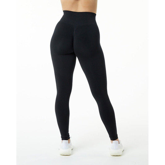 AMPLE SCRUNCH LEGGINGS IN BLACK