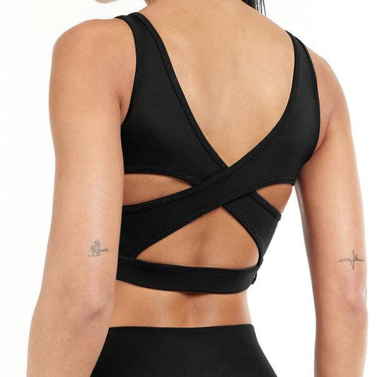 Allure Criss Cross Wide Strap Bra - 2 Colorways