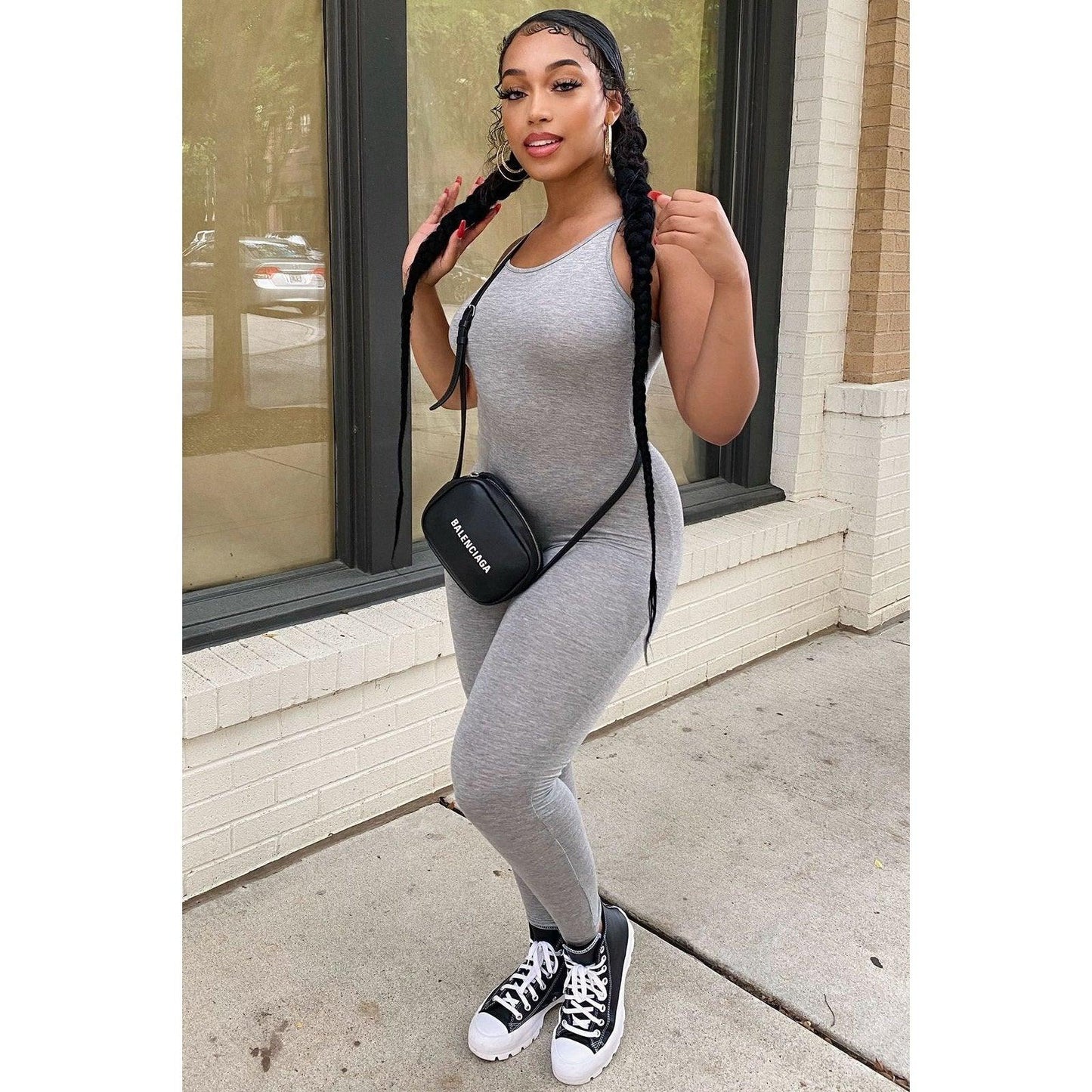 Basic Strappy Cotton Jumpsuit - 13 Colorways