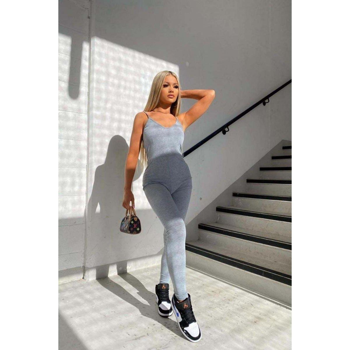 Basic Strappy Cotton Jumpsuit - 13 Colorways