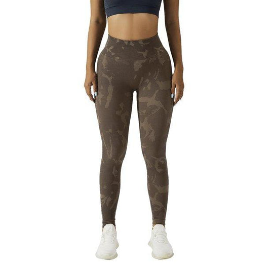 CAMO SCRUNCH LEGGINGS 2.0 - Mocha