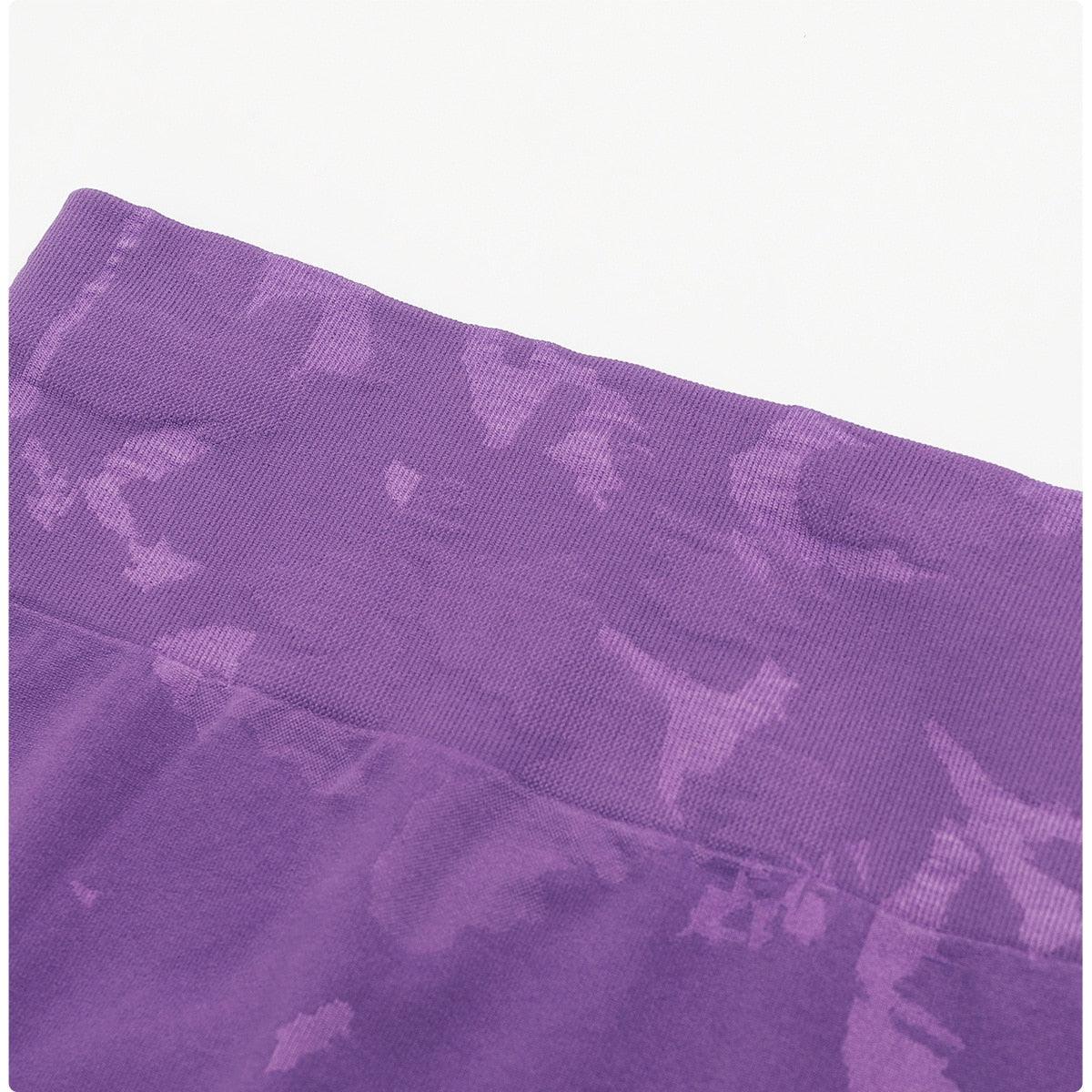 CAMO SCRUNCH LEGGINGS 2.0 - Purple