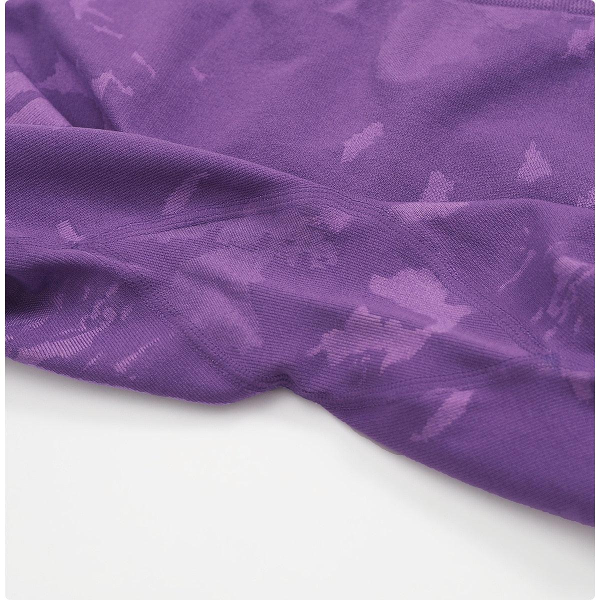 CAMO SCRUNCH LEGGINGS 2.0 - Purple