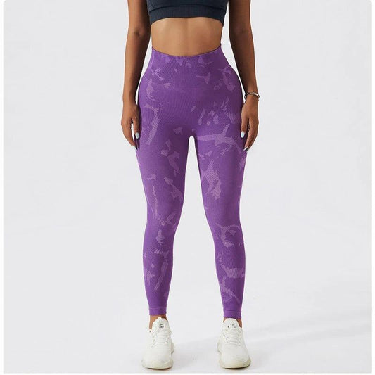 CAMO SCRUNCH LEGGINGS 2.0 - Purple