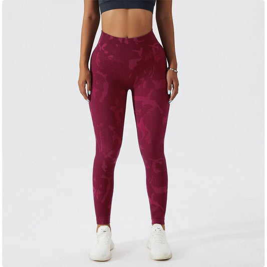 CAMO SCRUNCH LEGGINGS 2,0 - Wine