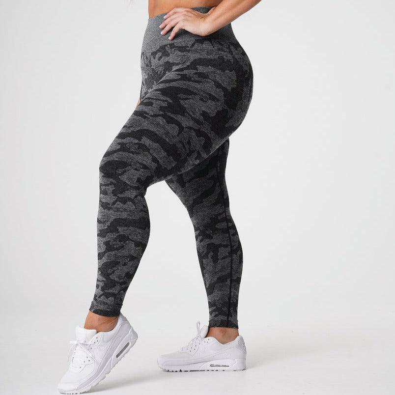 CAMO SEAMLESS LEGGINGS - Black