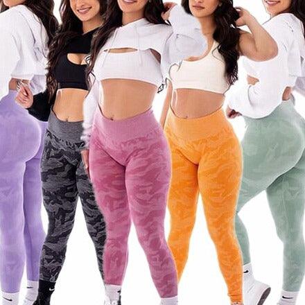 CAMO SEAMLESS LEGGINGS - Black