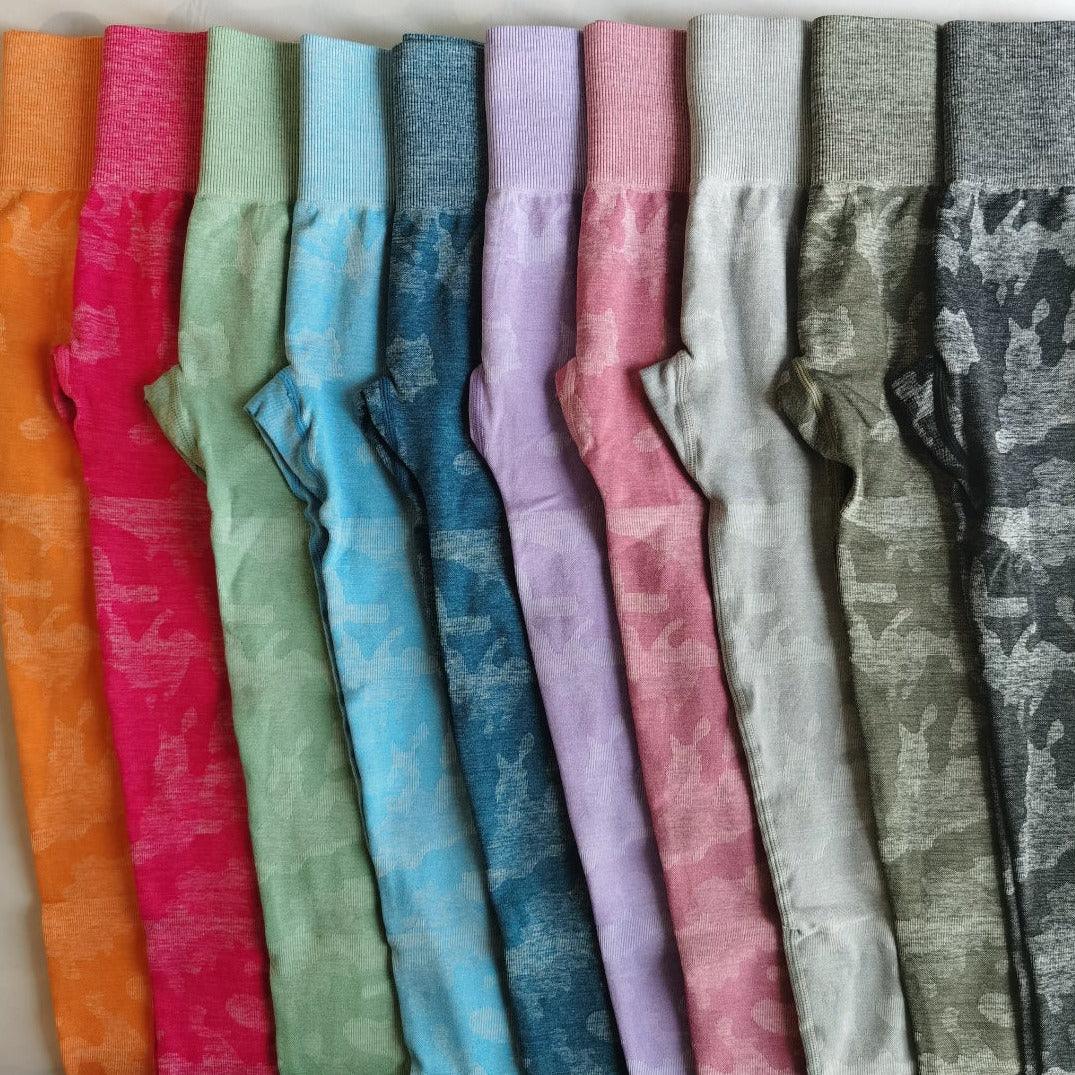 CAMO SEAMLESS LEGGINGS - Charcoal