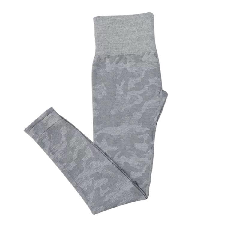 CAMO SEAMLESS LEGGINGS - Grey