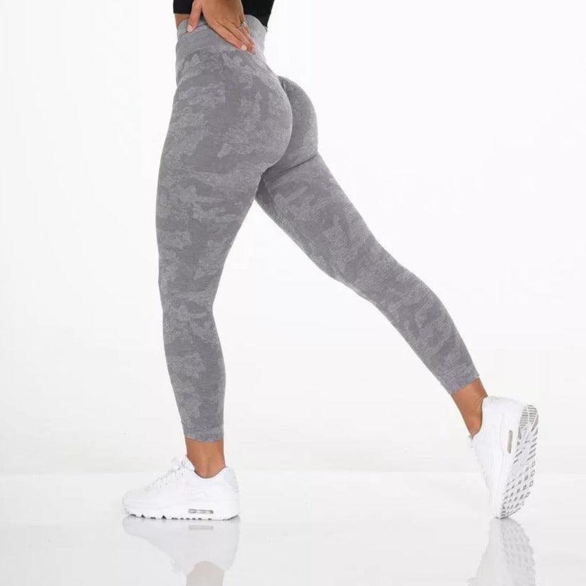CAMO SEAMLESS LEGGINGS - Grey