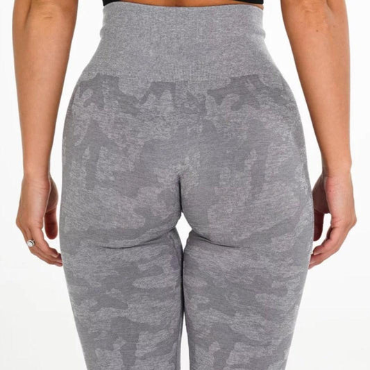 CAMO SEAMLESS LEGGINGS - Grey