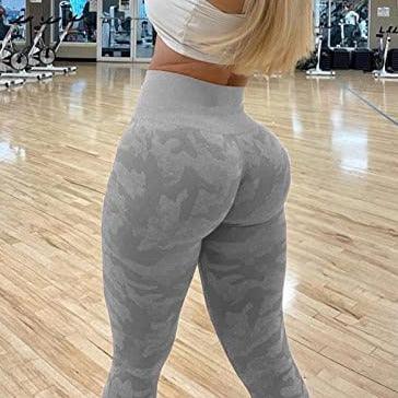 CAMO SEAMLESS LEGGINGS - Grey
