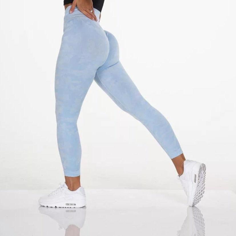 CAMO SEAMLESS LEGGINGS - Icy Blue