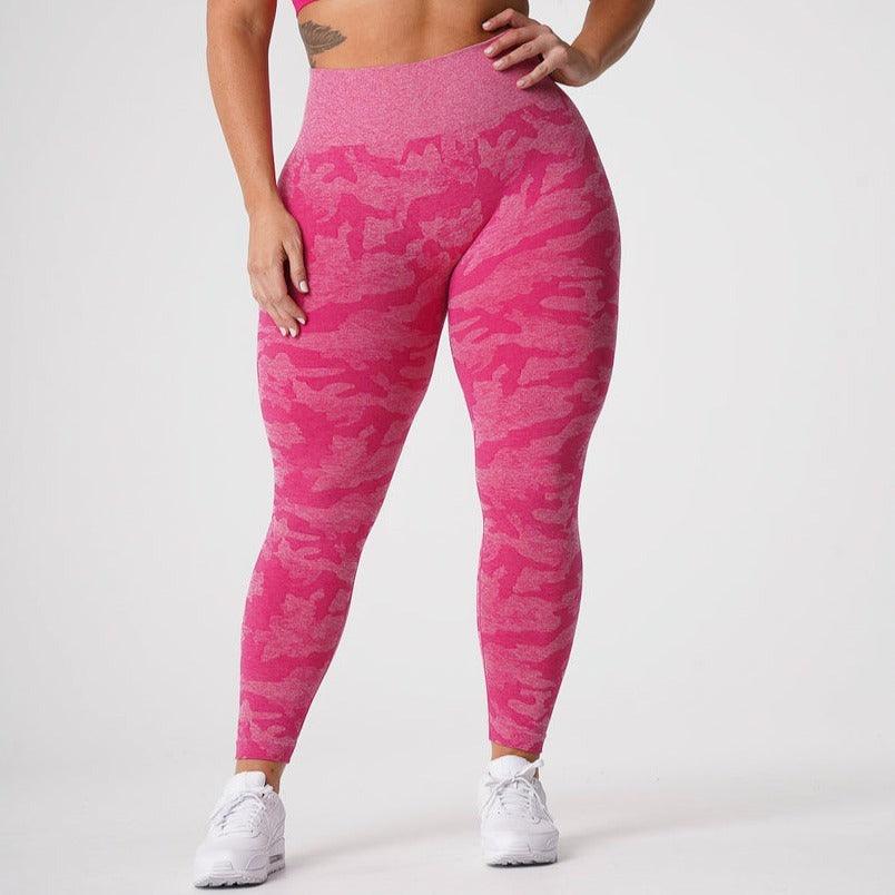 CAMO SEAMLESS LEGGINGS - Magenta