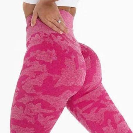 CAMO SEAMLESS LEGGINGS - Magenta
