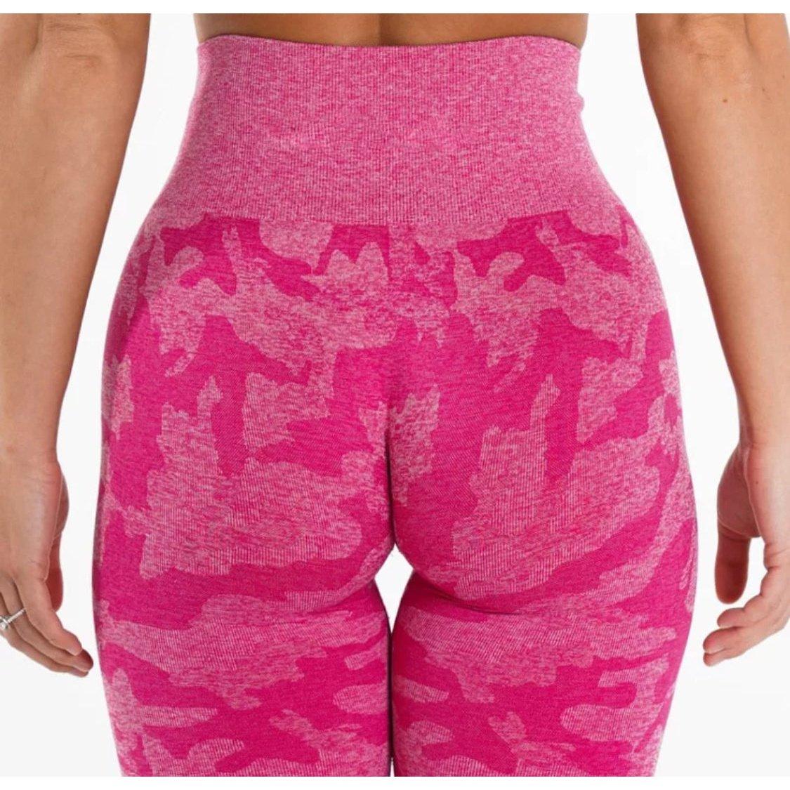 CAMO SEAMLESS LEGGINGS - Magenta