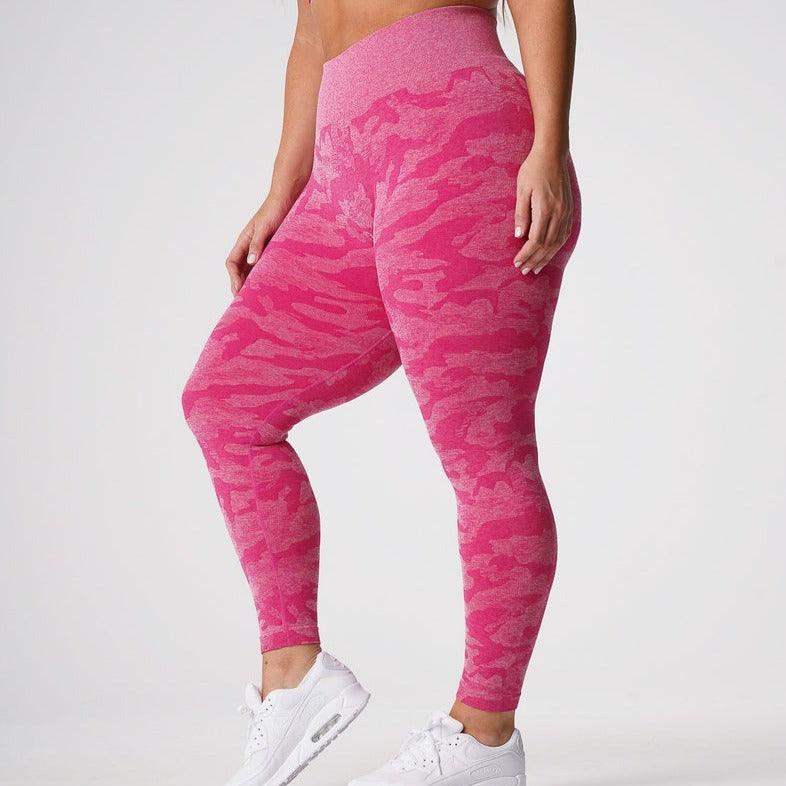 CAMO SEAMLESS LEGGINGS - Magenta
