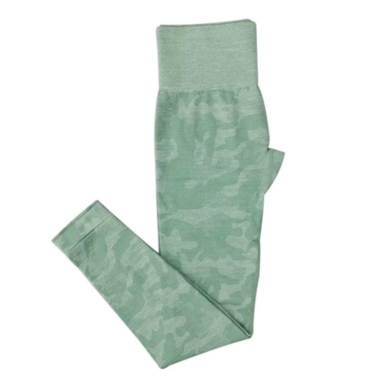 CAMO SEAMLESS LEGGINGS - Mint Green