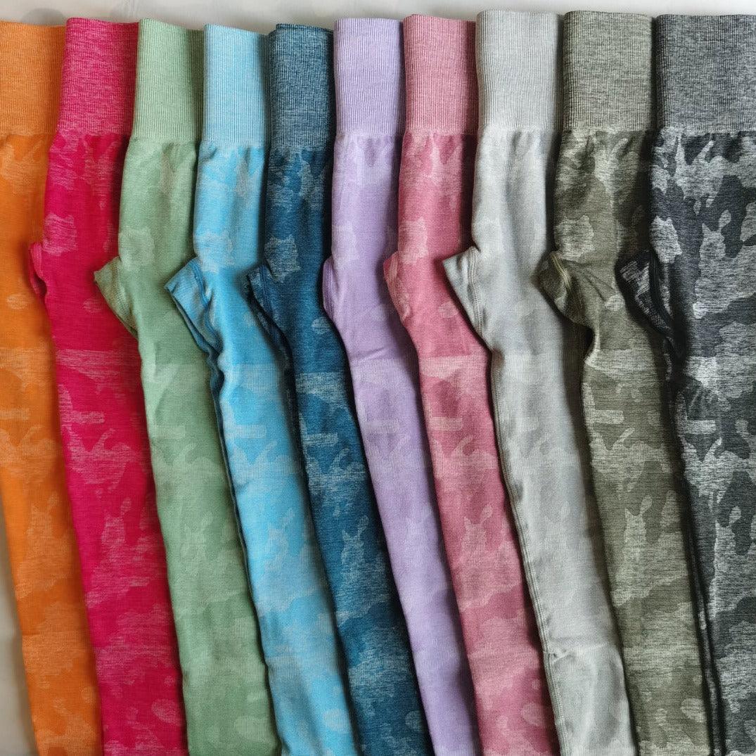 CAMO SEAMLESS LEGGINGS - Olive