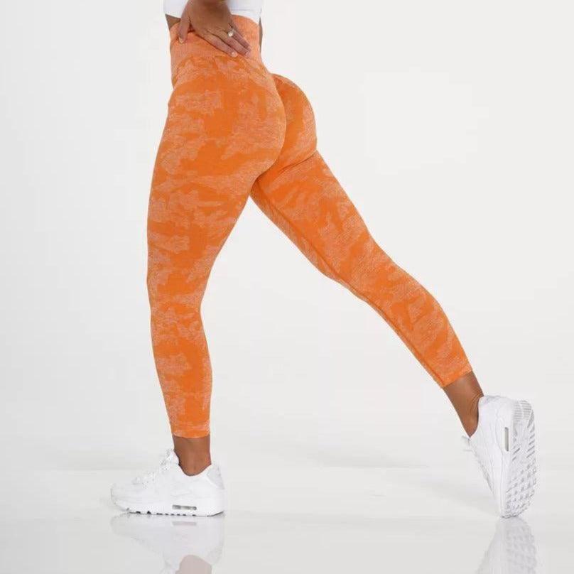 CAMO SEAMLESS LEGGINGS - Peach