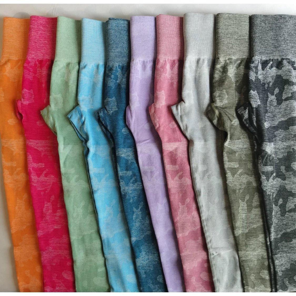 CAMO SEAMLESS LEGGINGS - Peach