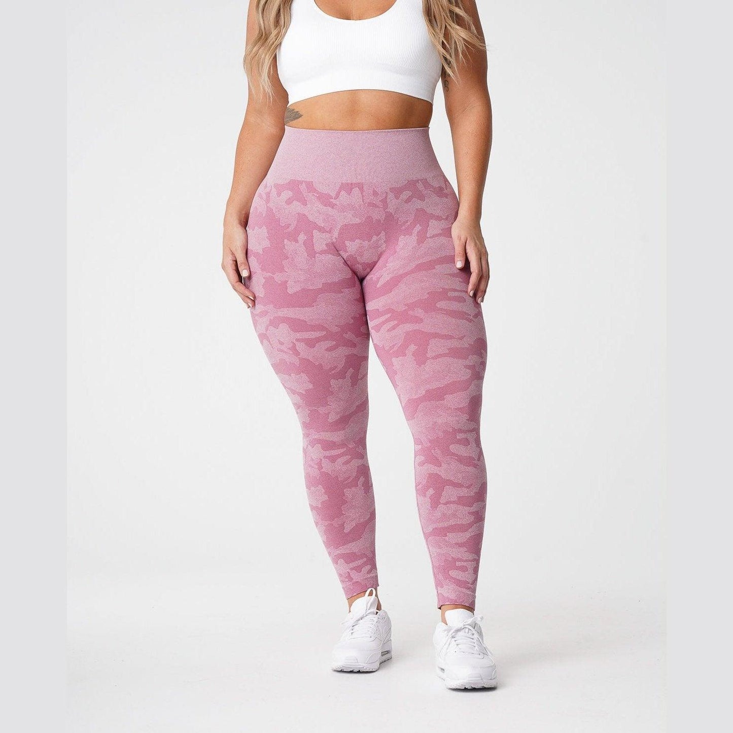 CAMO SEAMLESS LEGGINGS - Pink