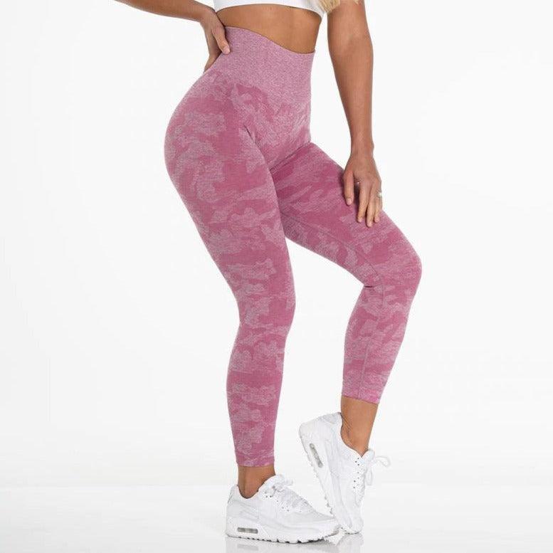 CAMO SEAMLESS LEGGINGS - Pink