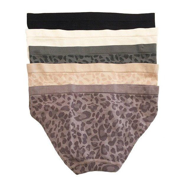 No Show Briefs - Leopard 5PK