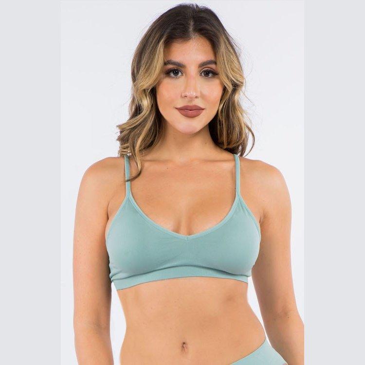 No Show Seamless Bra & Panty Set - Briefs