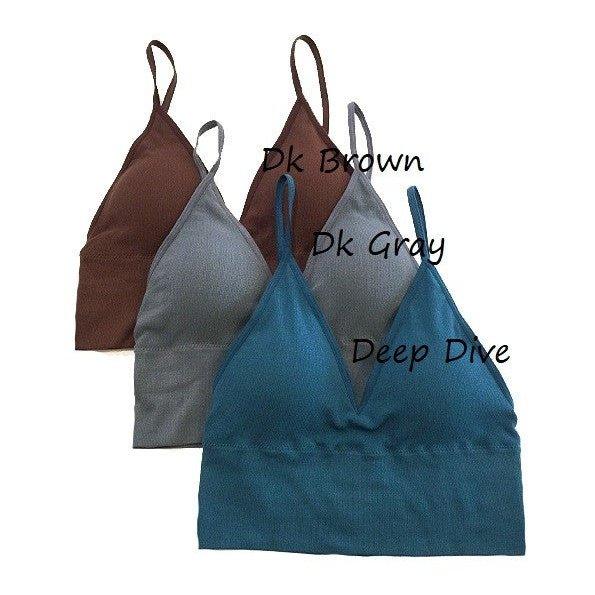 No Show Seamless Ribbed Bra & Panty Set - Thong