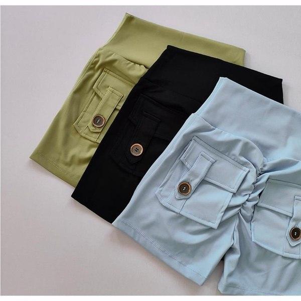 POCKET SCRUNCH BUM SHORTS - 9 Colorways