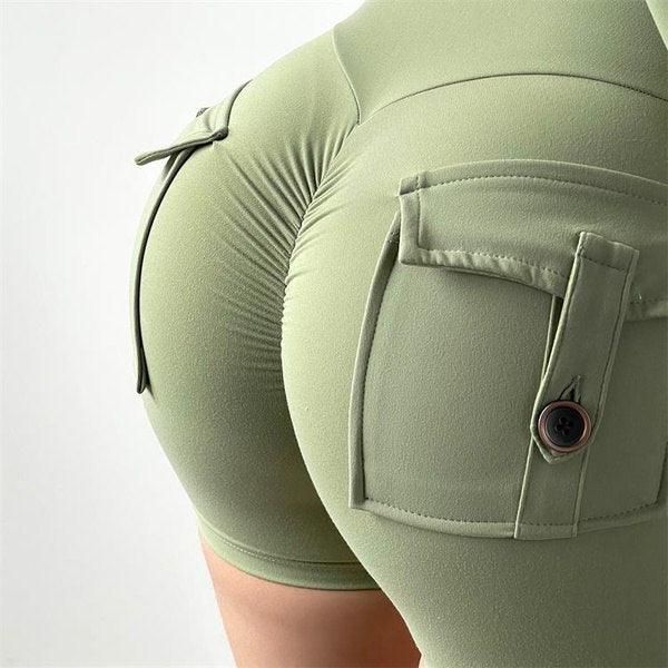 POCKET SCRUNCH BUM SHORTS - 9 Colorways