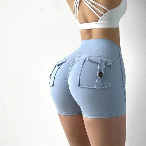 POCKET SCRUNCH BUM SHORTS - 9 Colorways