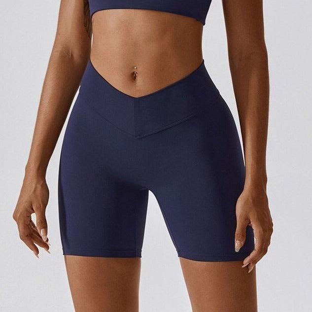 V BACK SHORTS - High Waisted & Butt Scrunch
