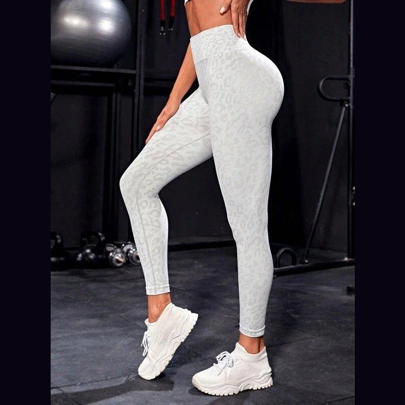 HIGH-WAISTED SEAMLESS LEOPARD LEGGINGS